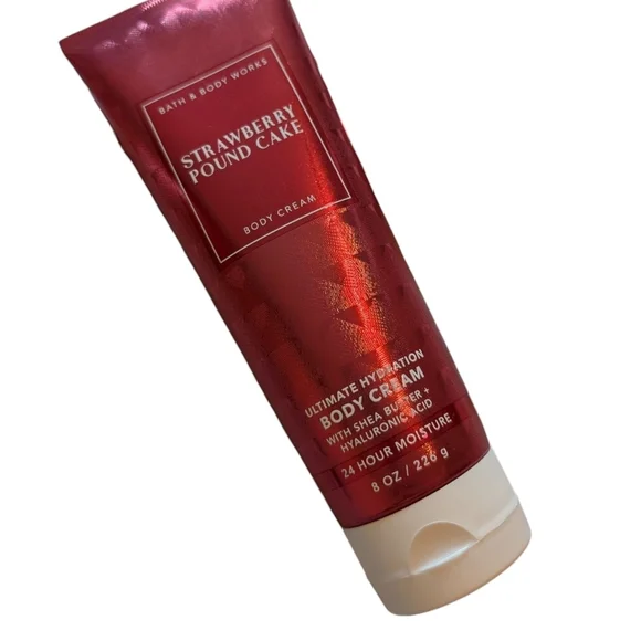 Bath & Body Works Strawberry Pound Cake Body Cream - Pink - Picture 3 of 4
